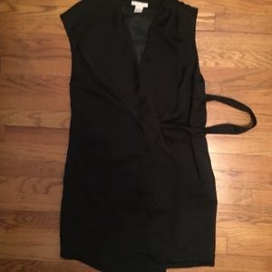 Black Asymmetrical Club Dress